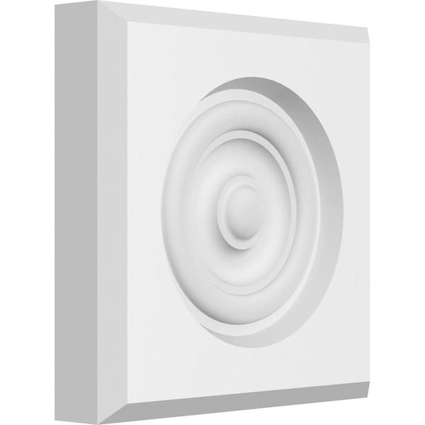 Ekena Millwork Standard Sedgwick Bullseye Rosette with Beveled Edge, 5"W x 5"H x 1"P ROSP050X050X100SDG03 - main
